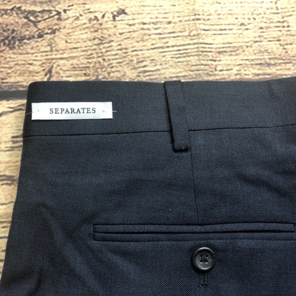 Pronto Uomo Platinim 44 Unhemmed Navy Flat Wool - Picture 6 of 7